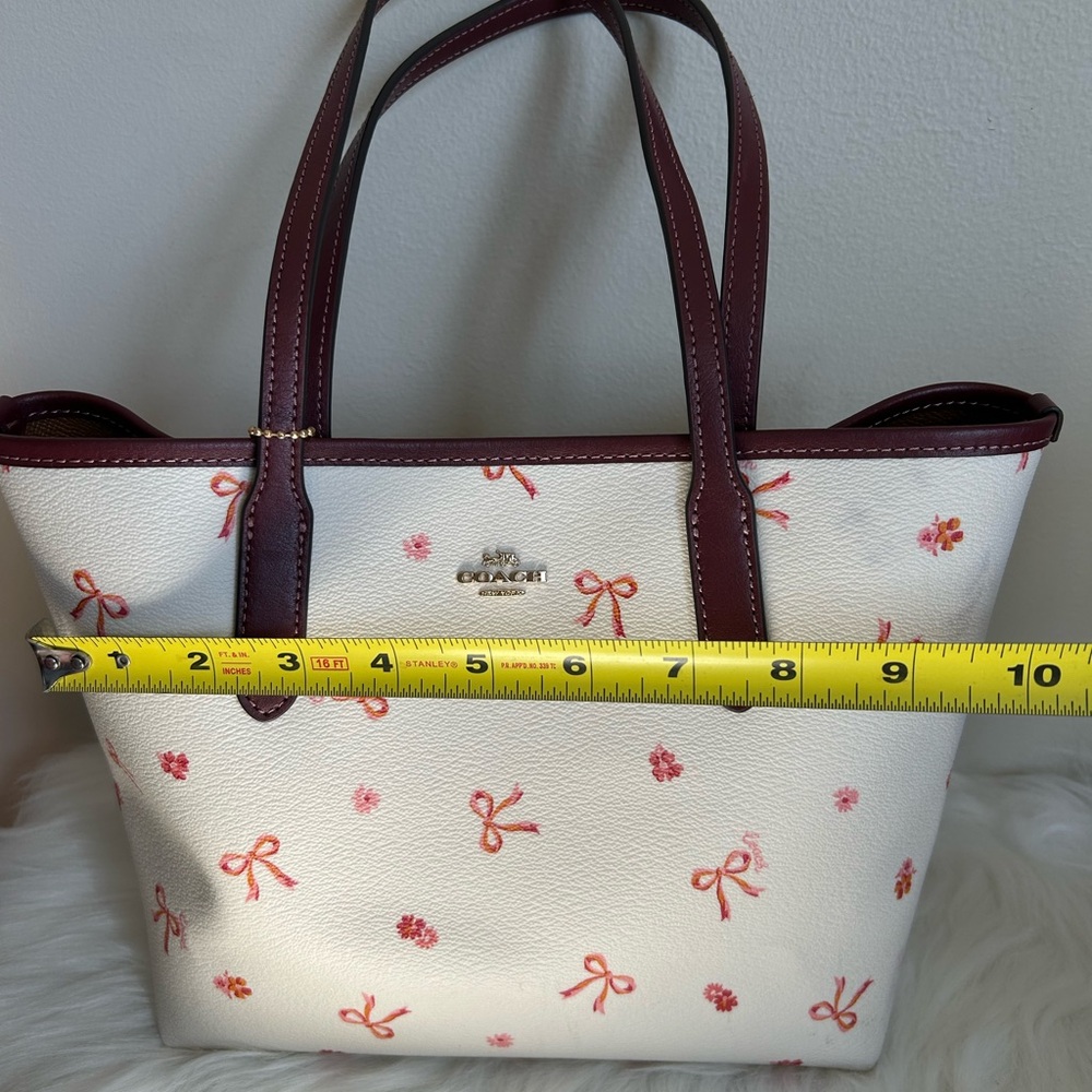 SOLD!Coach Mini Tote City with Bow Tie Print - Picture 7 of 11